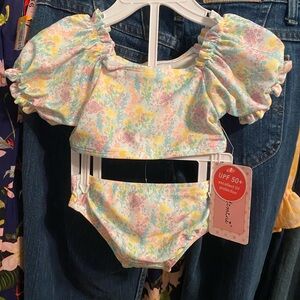 Floatimini Pastel Floral Baby Swimsuit